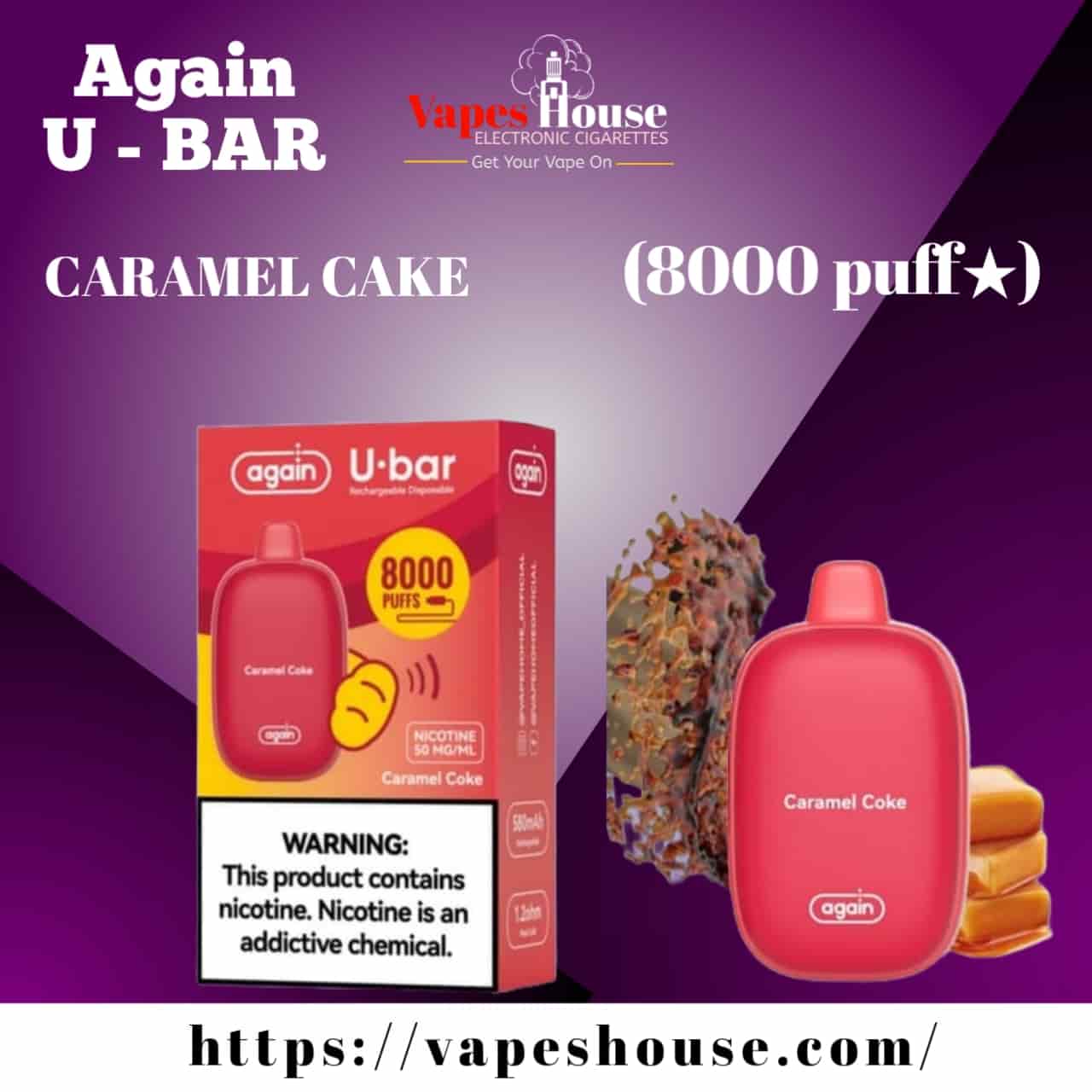Again U BAR CARAMEL CAKE 8000 PUFFS