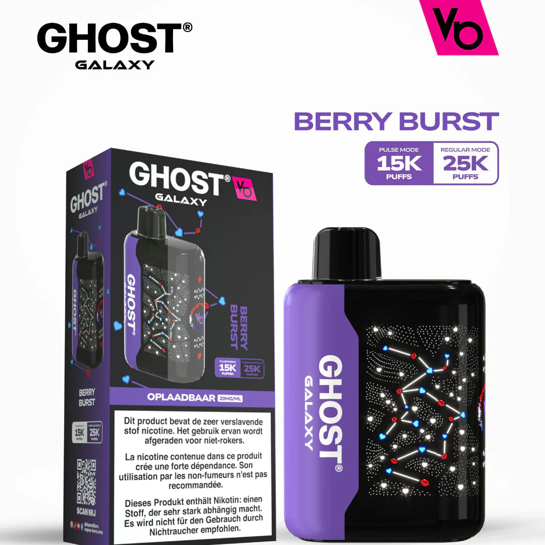 Vapes Bars Ghost Galaxy 25000 Puffs Disposable Vape In Dubai UAE