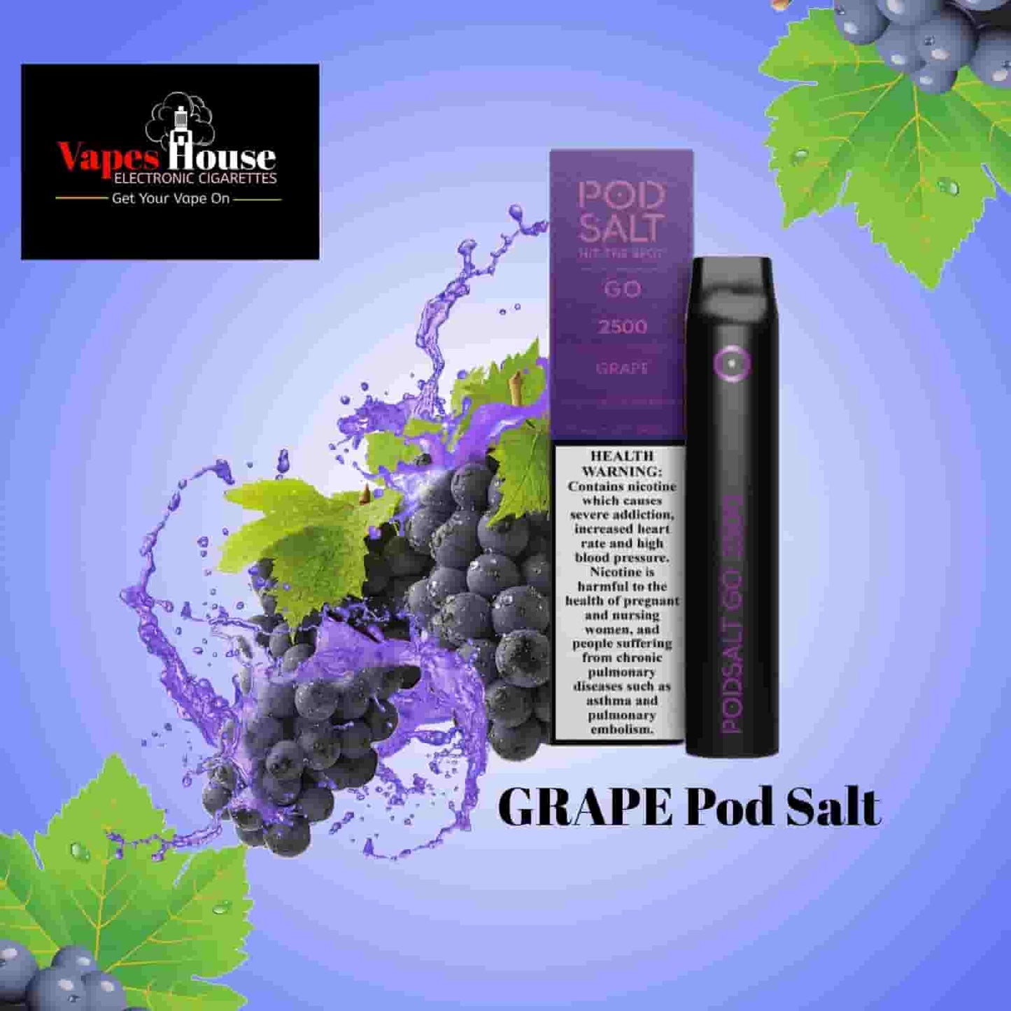 Pod salt grape 2500 puffs