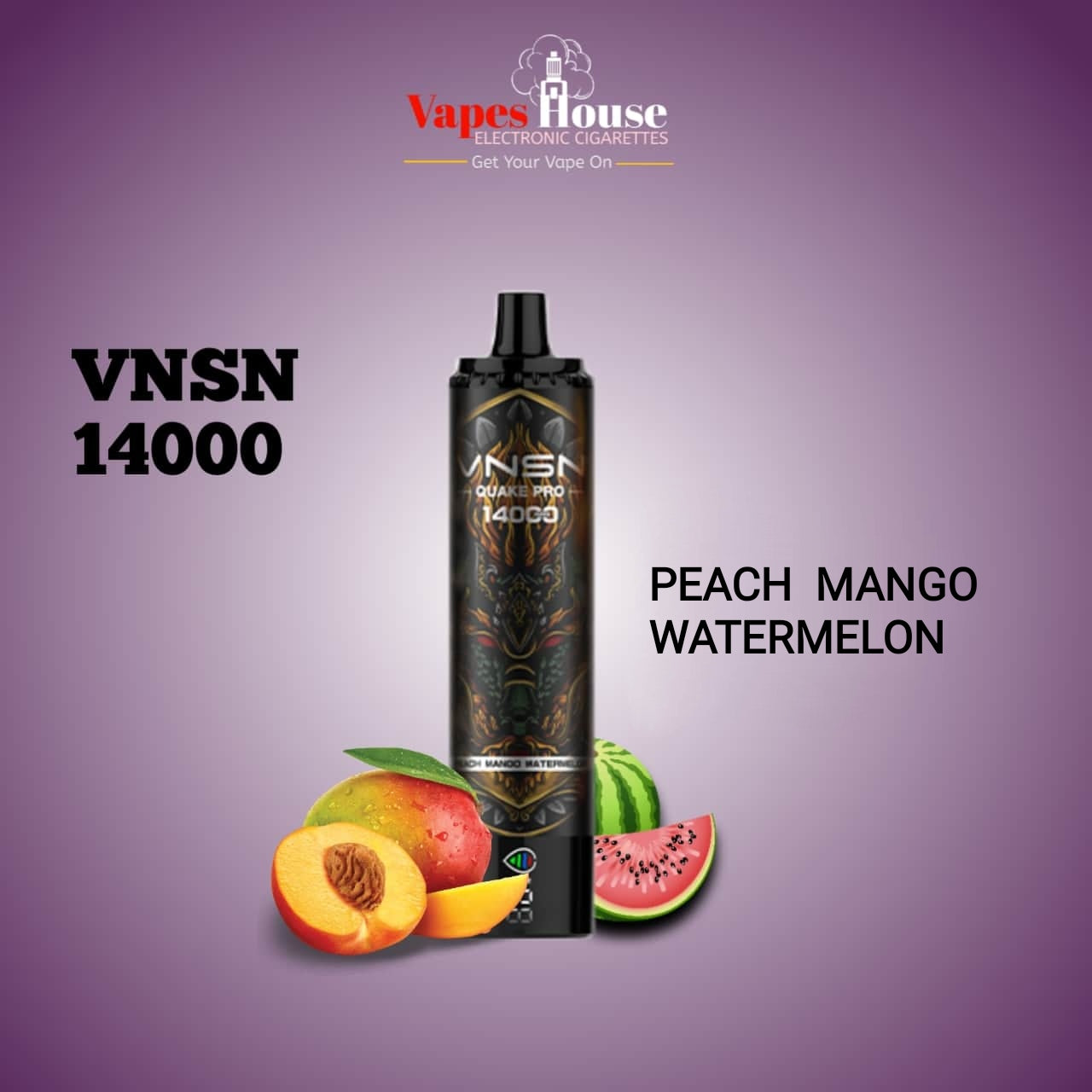 VNSN Quake Pro 14000 Peach Mango Watermelon