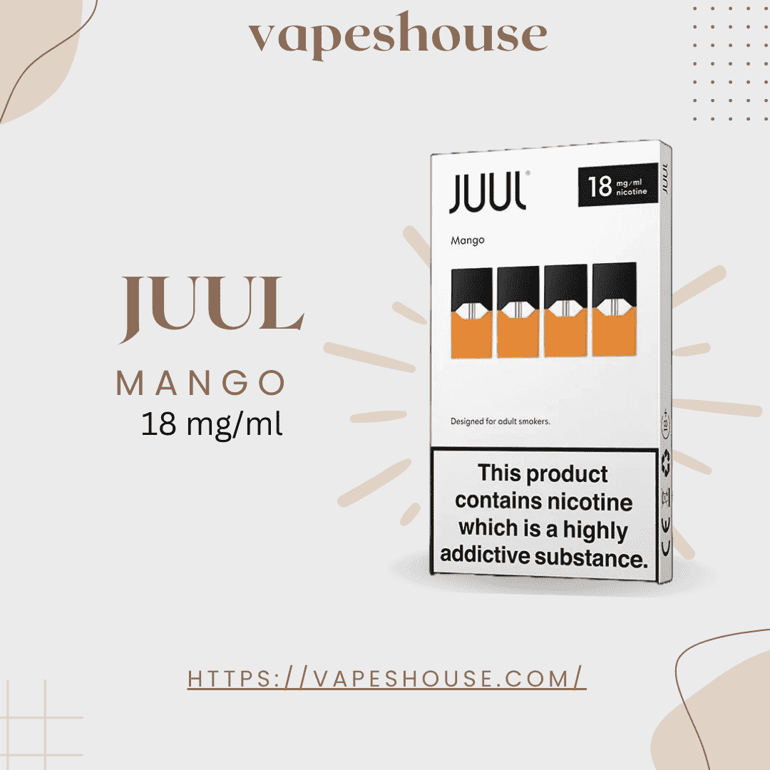 Best Mango JUUL Pods 18% Vapes House Best Mango JUUL Pods 18% Vapes House