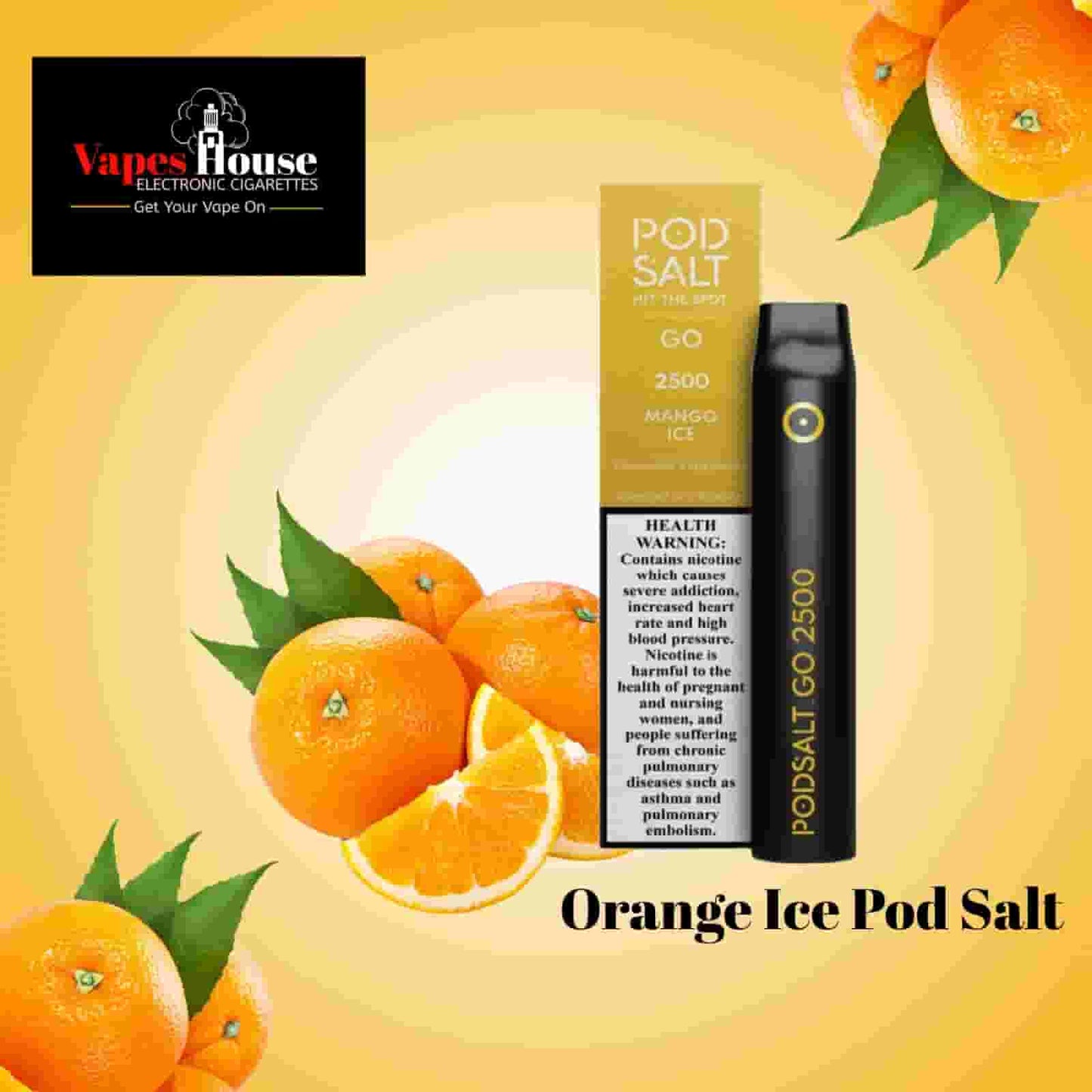Pod salt orange ice 2500 puffs