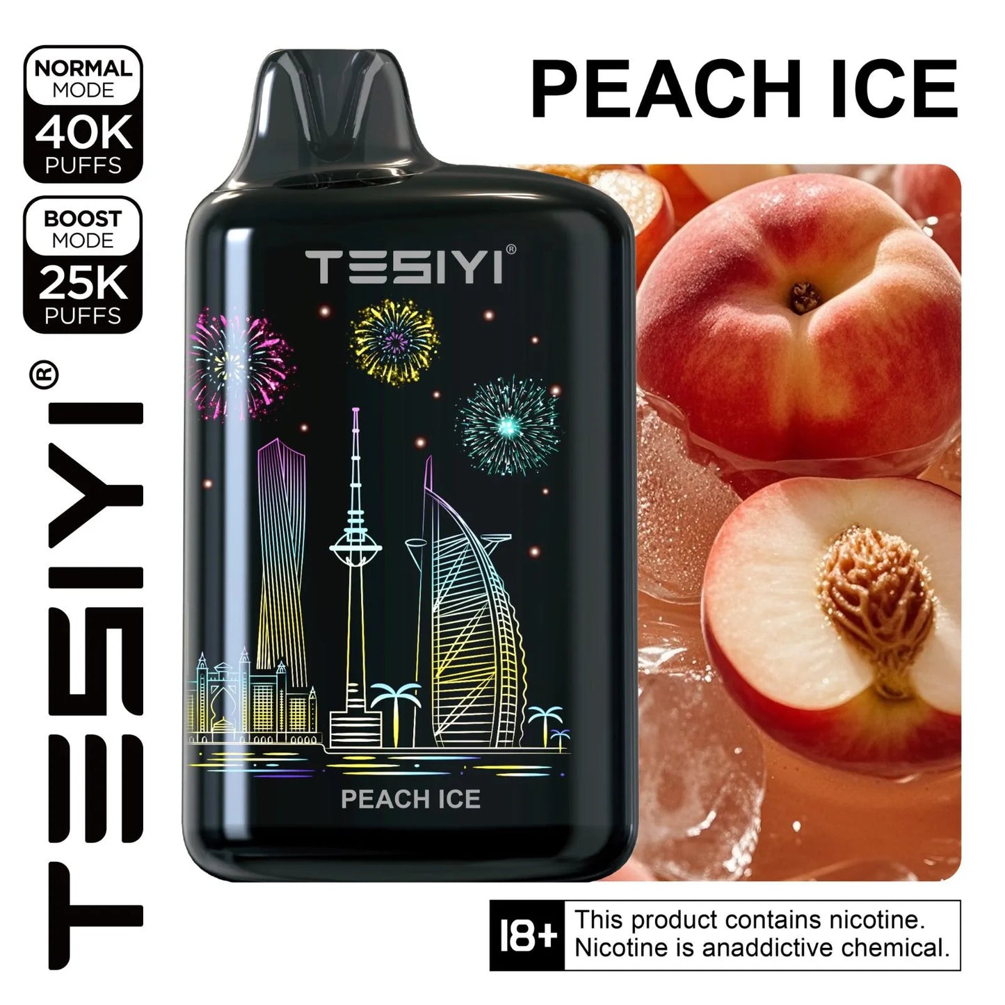TESIYI ULTRA MAX 40000 Puffs Disposable Vape 50MG In Dubai UAE