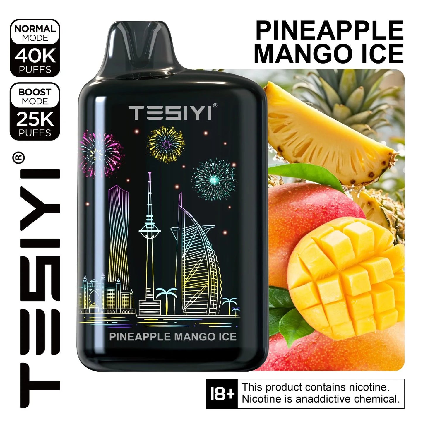 TESIYI ULTRA MAX 40000 Puffs Disposable Vape 50MG In Dubai UAE