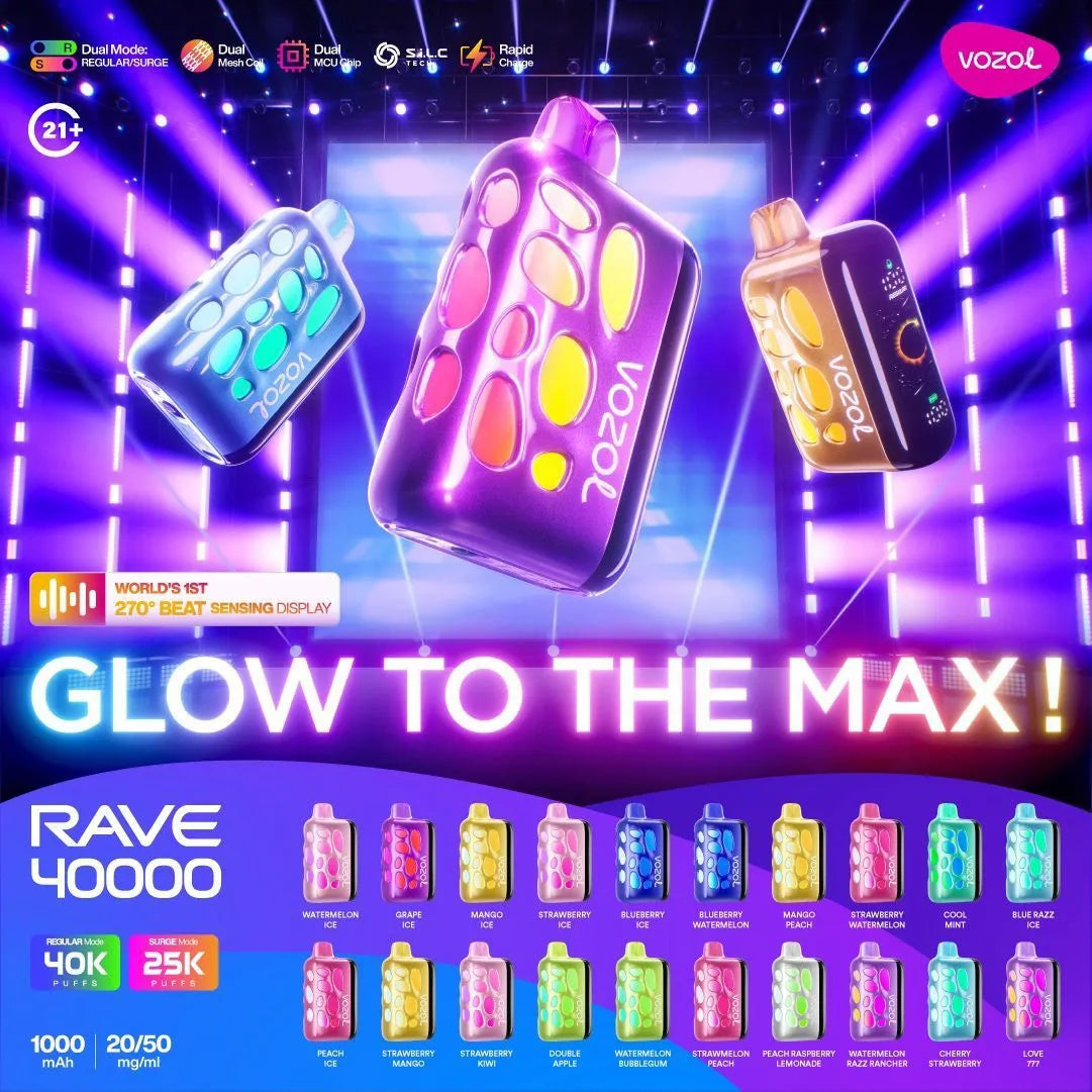 VOZOL RAVE 40000 Puffs Disposable Vape In Dubai UAE