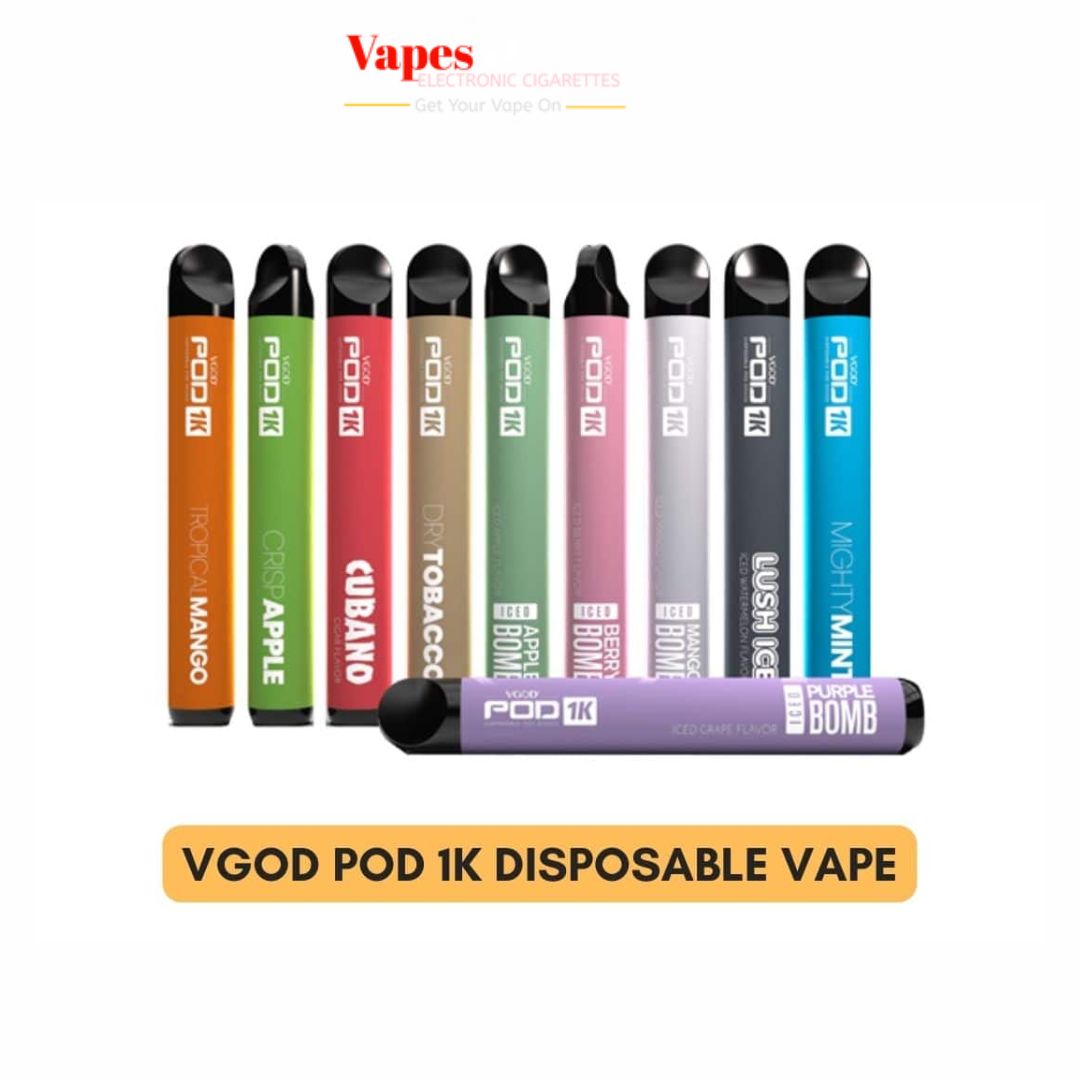 Vgod Pod 1k 1500 Puffs Disposable Vape In Dubai UAE