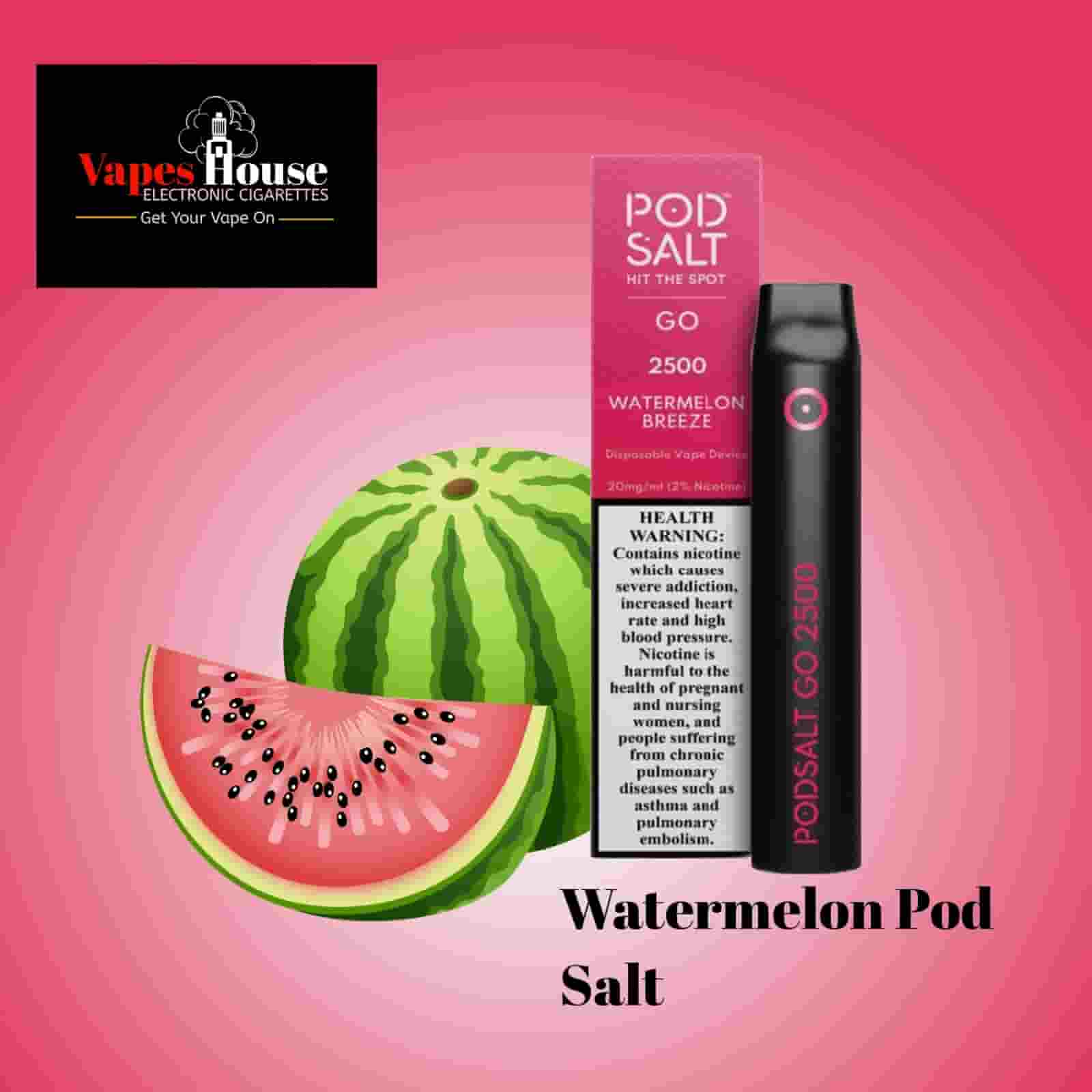 Best Pod Salt Watermelon Breeze 2500 puffs Vapes House Best Pod Salt Watermelon Breeze 2500 puffs Vapes House