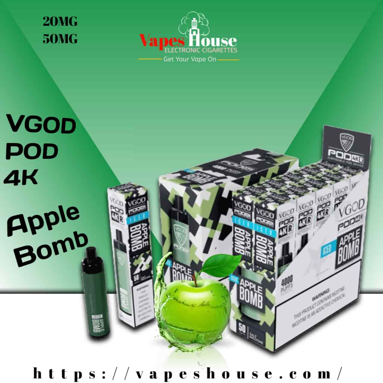VGOD POD 4K APPLE BOMB DISPOSABLE VAPE