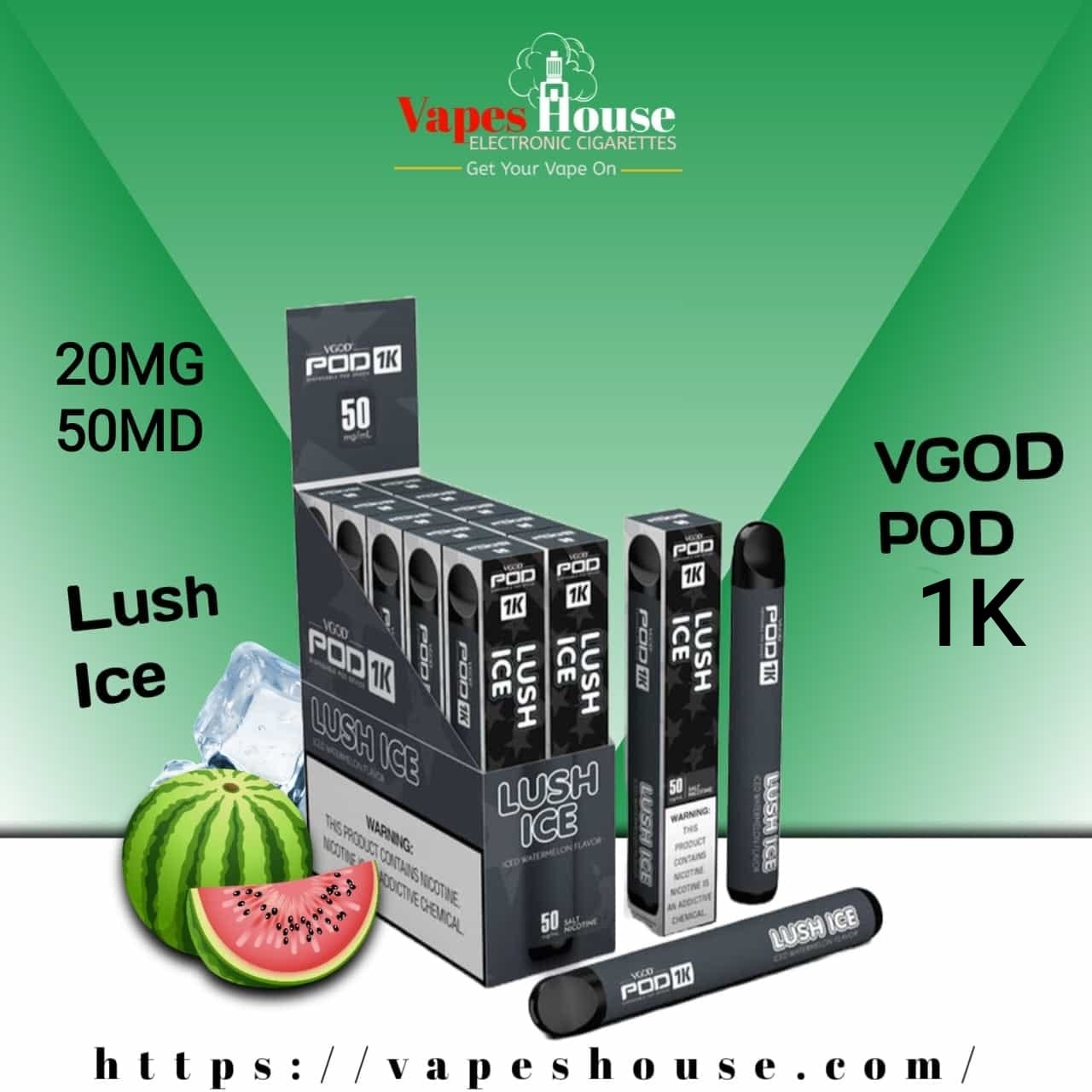 Vgod Pod 1k Lush Ice
