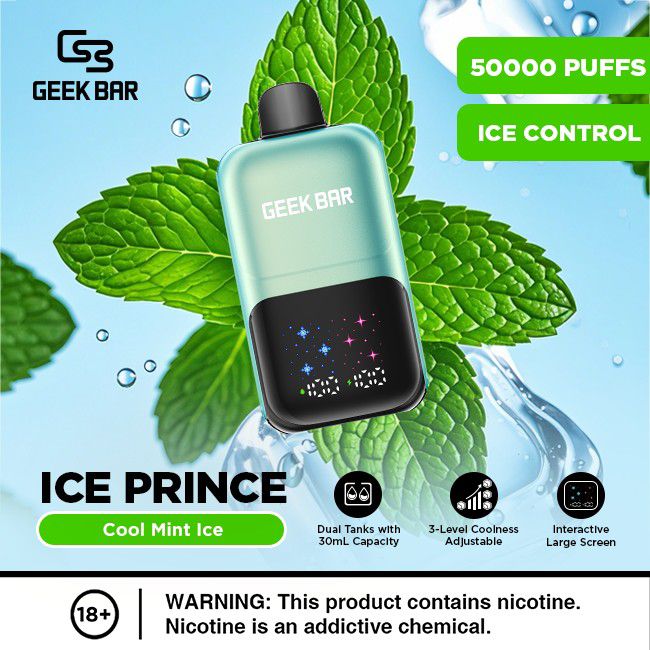 Geek Bar Ice Prince 50000 Puffs Disposable Vape In Dubai UAE