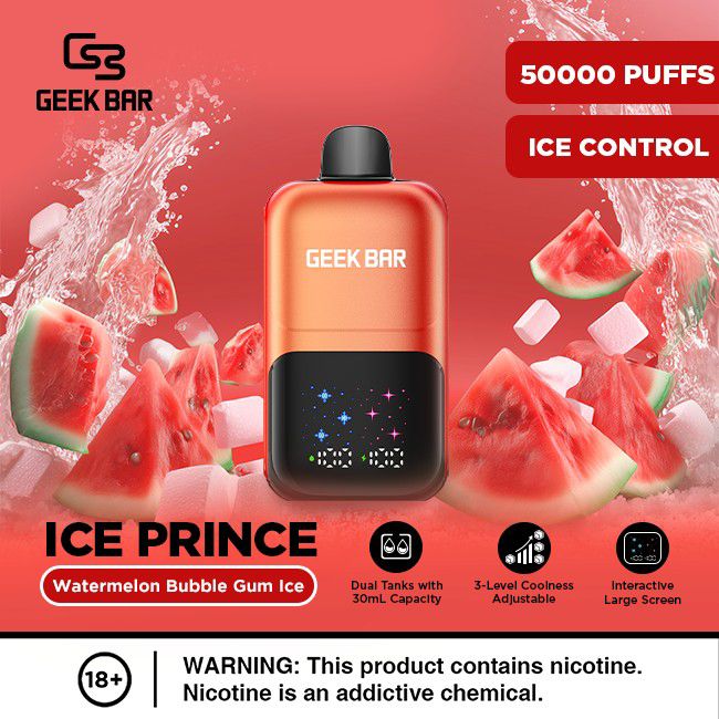 Geek Bar Ice Prince 50000 Puffs Disposable Vape In Dubai UAE