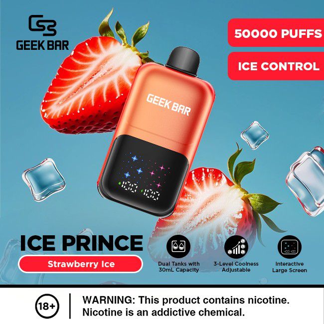 Geek Bar Ice Prince 50000 Puffs Disposable Vape In Dubai UAE