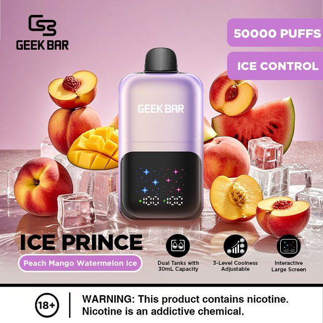 Geek Bar Ice Prince 50000 Puffs Disposable Vape In Dubai UAE