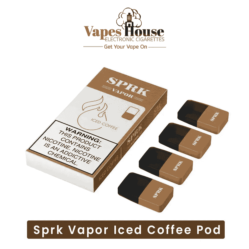Top Sprk Vape Iced Coffee pods - Vapes House Top Sprk Vape Iced Coffee pods - Vapes House