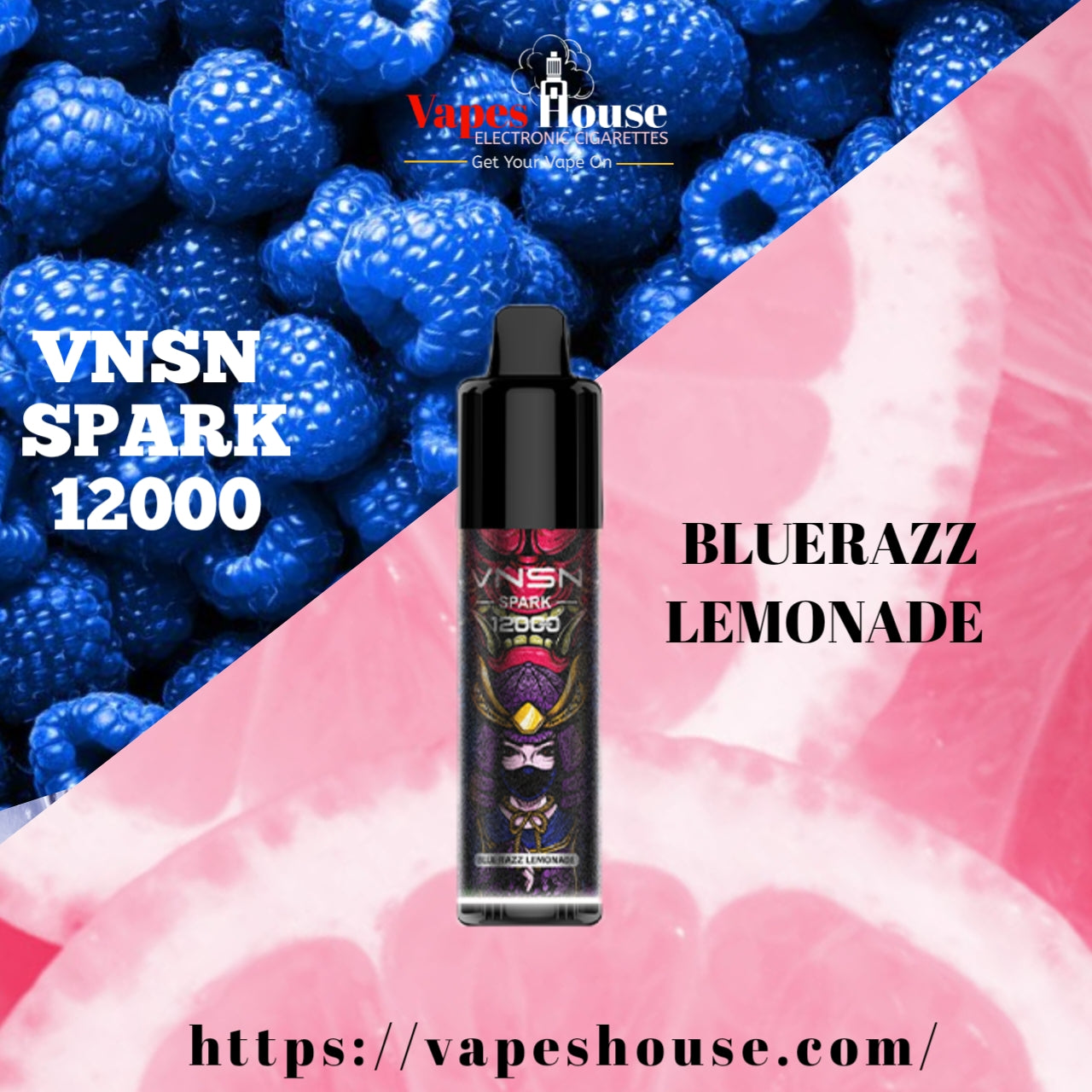 VNSN SPARK 12000 BLUERAZZ LEMONADE