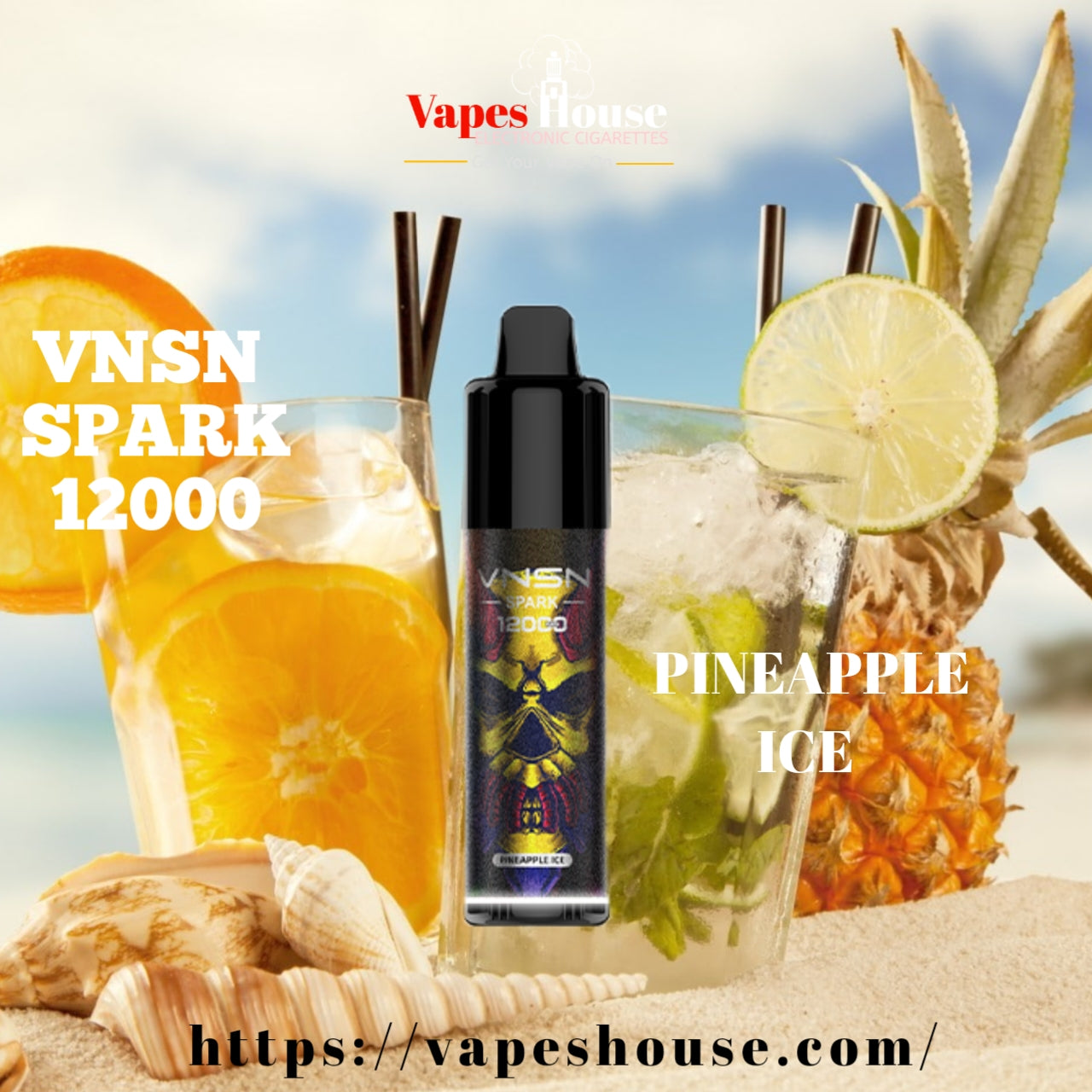 VNSN SPARK 12000 PINEAPPLE ICE