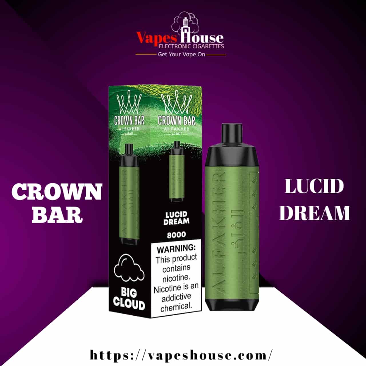 CROWN BAR (8000) LUCID DREAM DISPOSABLE VAPE