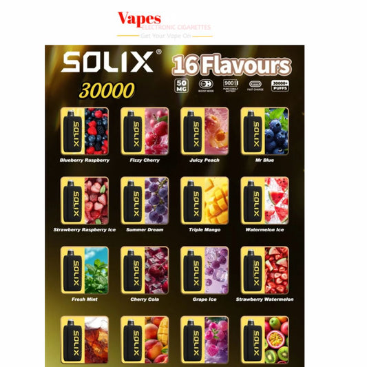 Hayati Solix 30000 Puffs Disposable Vape Golden Edition In UAE