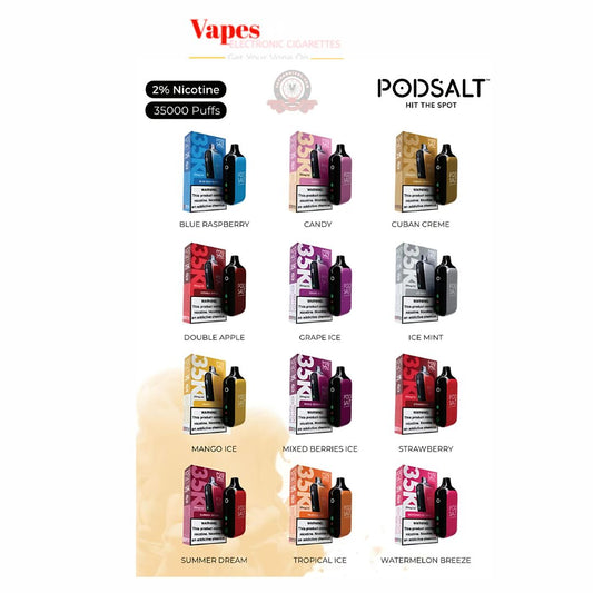 Pod Salt 35000 Puffs Disposable Vape in Dubai UAE