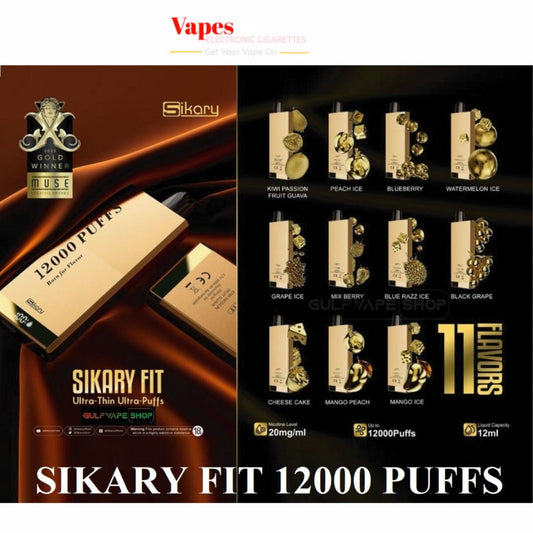 SIKARY FIT 12000 Puffs Disposable Vape in Dubai UAE