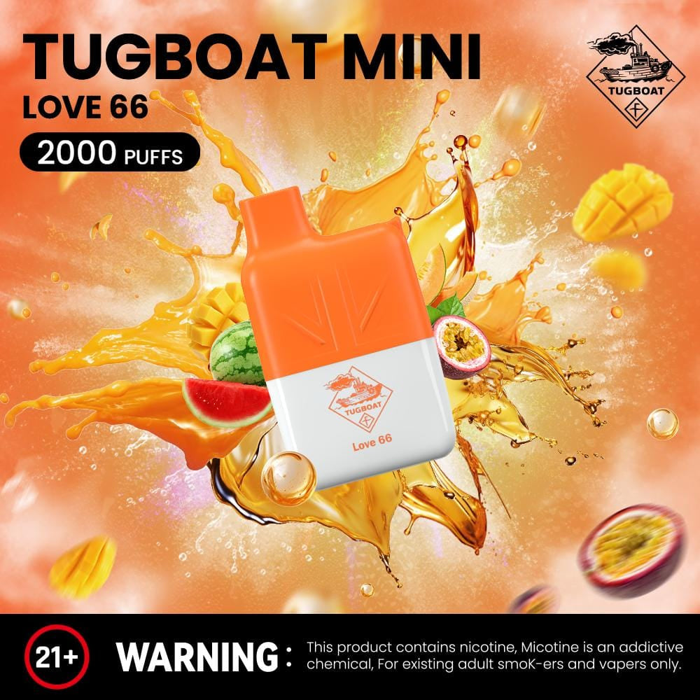 Tugboat Mini 2000 Puffs 2% Nicotine Disposable Vape in Dubai UAE
