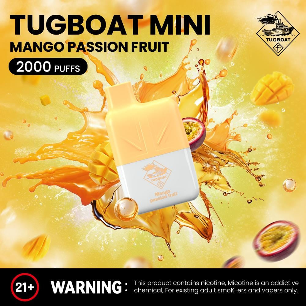 Tugboat Mini 2000 Puffs 2% Nicotine Disposable Vape in Dubai UAE