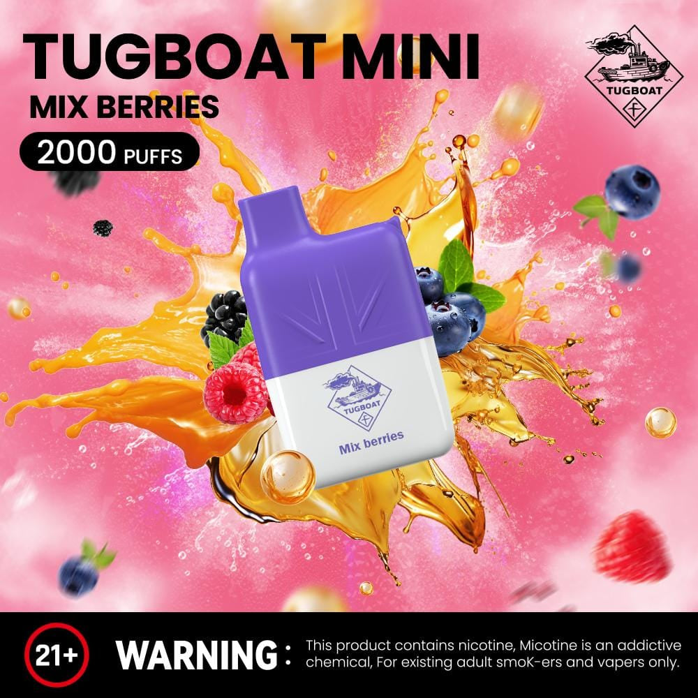 Tugboat Mini 2000 Puffs 2% Nicotine Disposable Vape in Dubai UAE