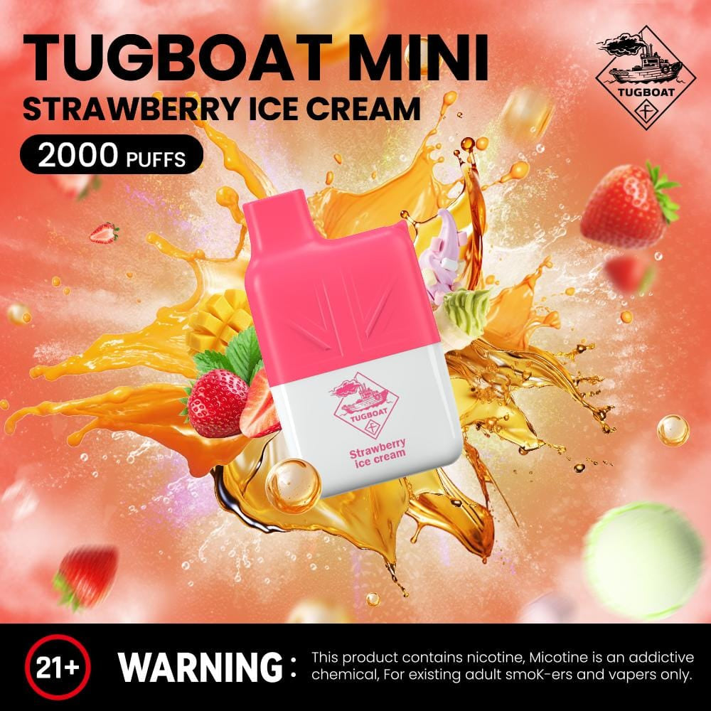 Tugboat Mini 2000 Puffs 2% Nicotine Disposable Vape in Dubai UAE