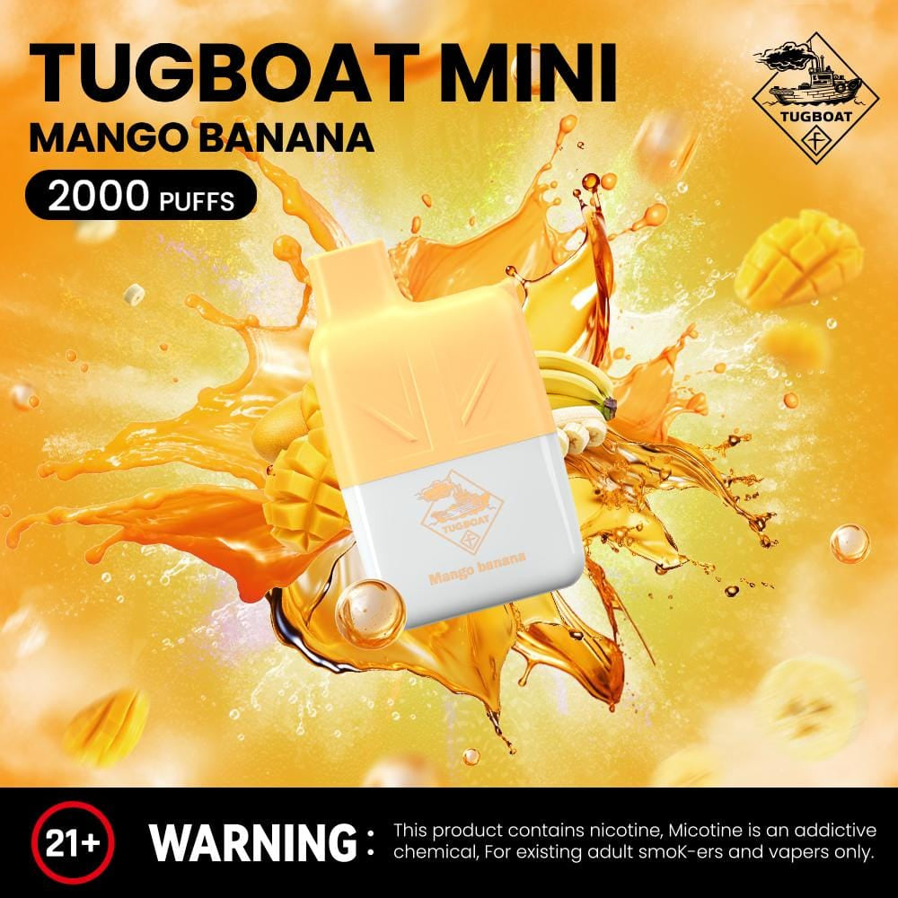 Tugboat Mini 2000 Puffs 2% Nicotine Disposable Vape in Dubai UAE