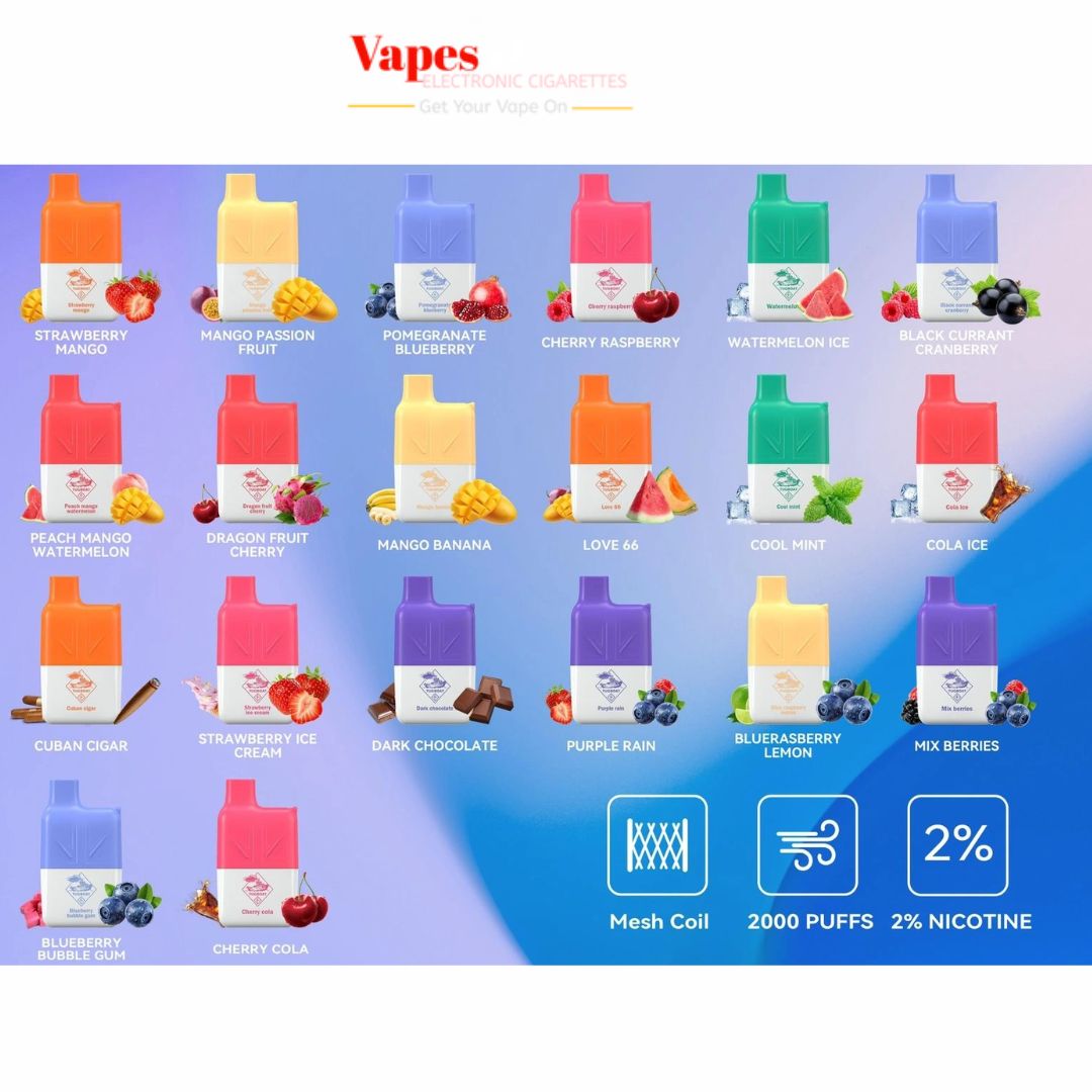 Tugboat Mini 2000 Puffs 2% Nicotine Disposable Vape in Dubai UAE