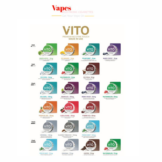 New VITO Nicotine Pouches in Dubai Abu Dhabi UAE