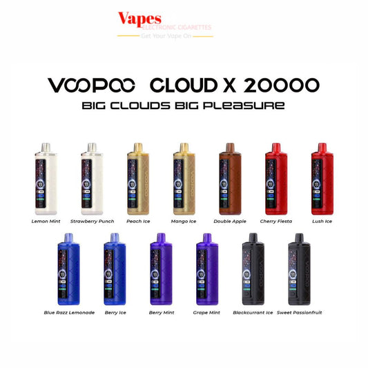 VOOPOO Cloud X 20000 Puffs 6MG Disposable Vape in Dubai