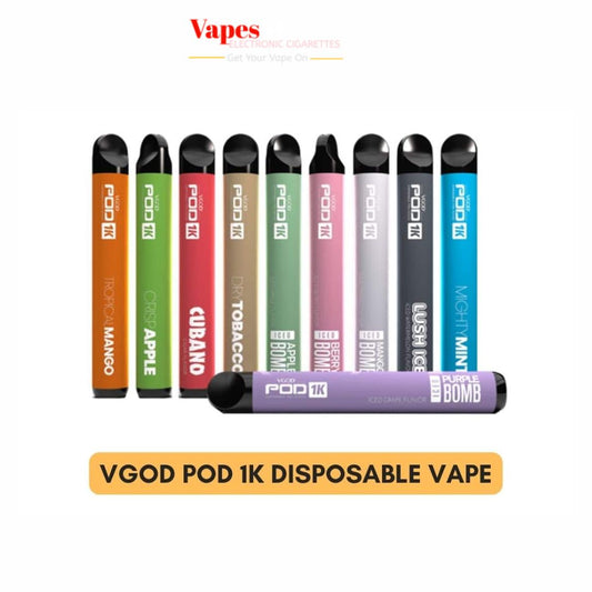 Vgod Pod 1k 1500 Puffs Disposable Vape In Dubai UAE