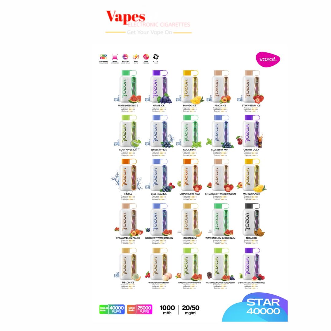 Vozol Star 40000 Puffs Disposable Vape In Dubai UAE