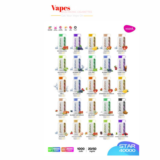 Vozol Star 40000 Puffs Disposable Vape In Dubai UAE