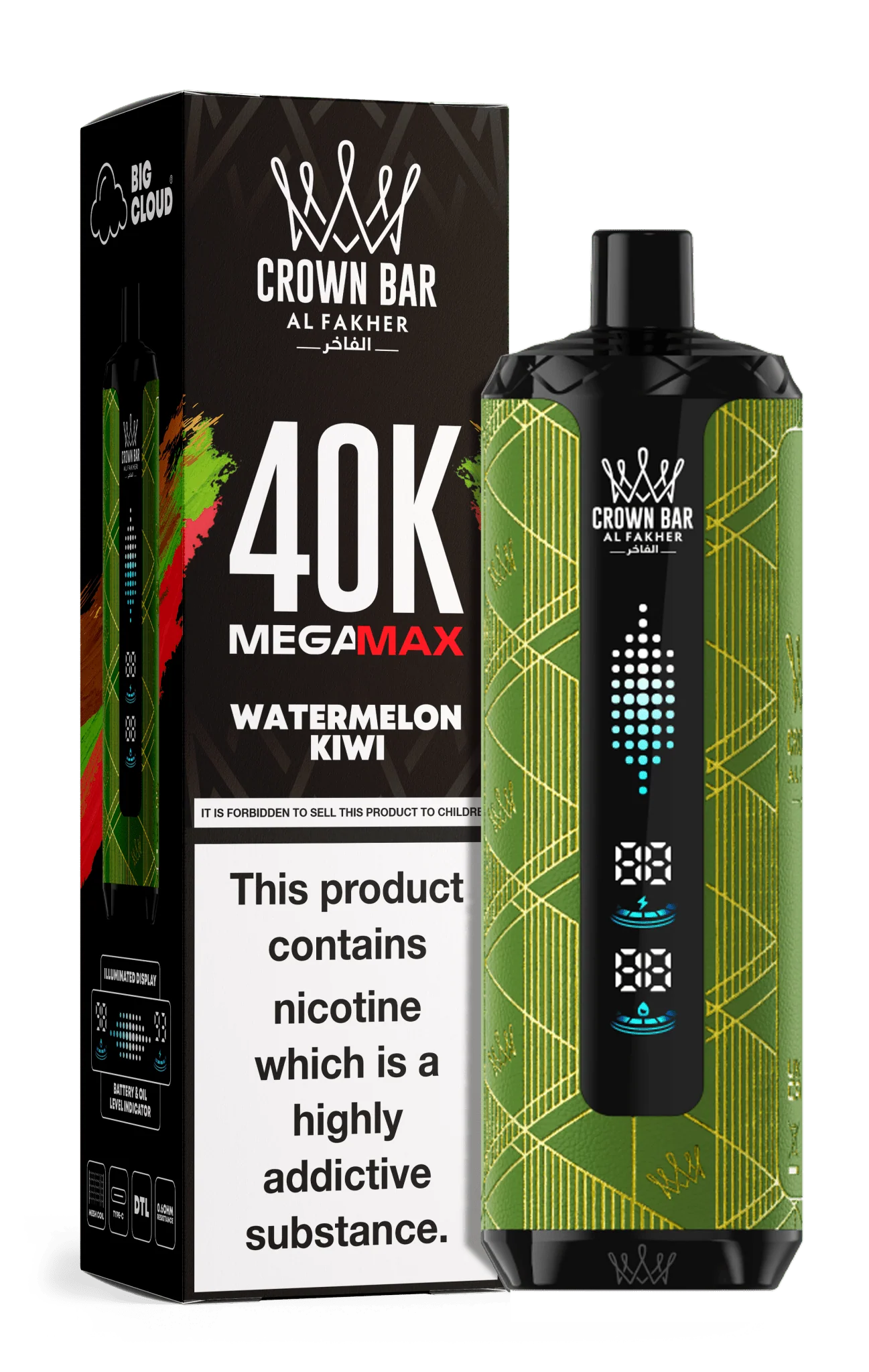 Al Fakher Crown Bar Mega Max 40K Puffs Disposable Vape in UAE