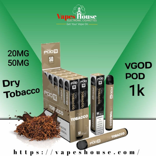 vgod pod 1k dry tobacco