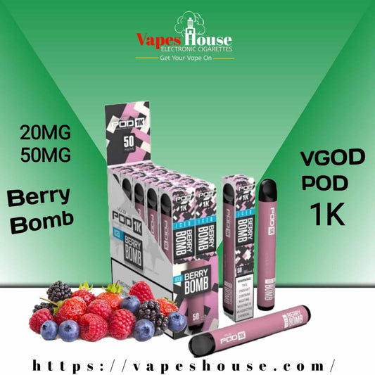 VGOD POD 1K BERRY BOMB DISPOSABLE VAPE