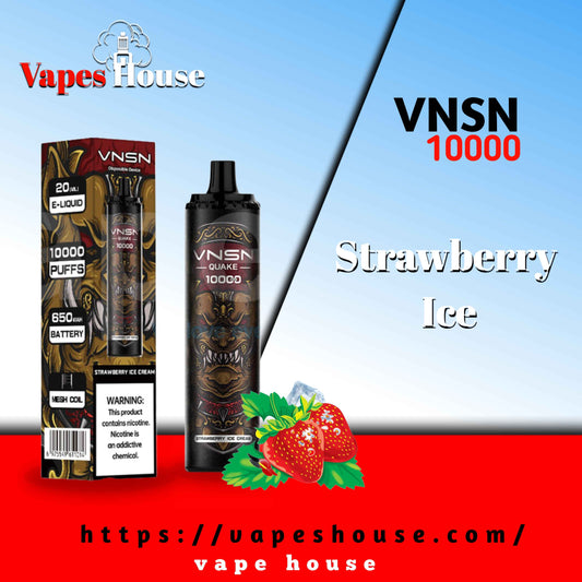 VNSN QUAKE 10000 PUFFS STRAWBERR ICE DISPOSABLE VAPE